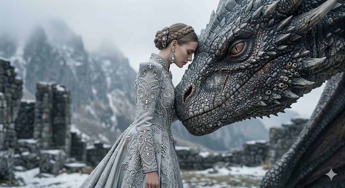 A Regal Connection: Woman and Dragon in Couture