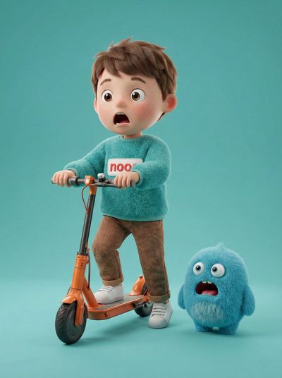 Scooter Surprise: A Colorful Adventure