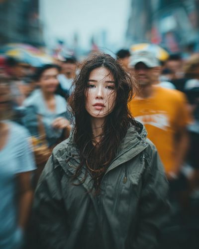 Candid Chaos: A Street Portrait Unveiled