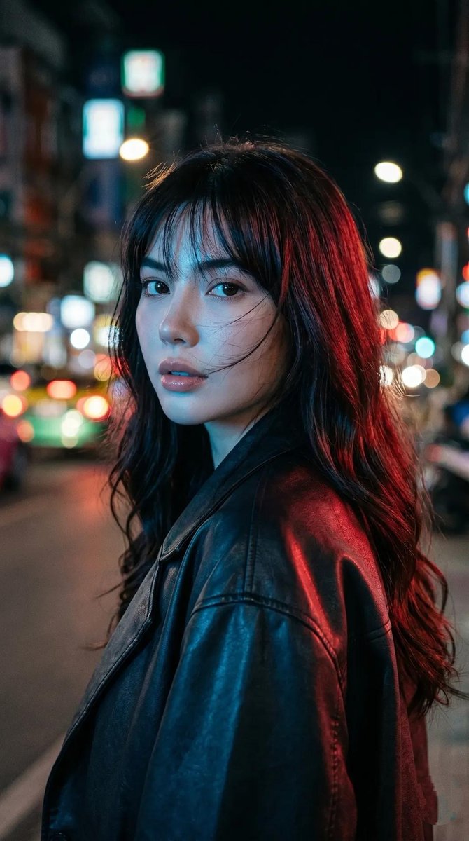 Neon Dreams: A Portrait of Urban Solitude