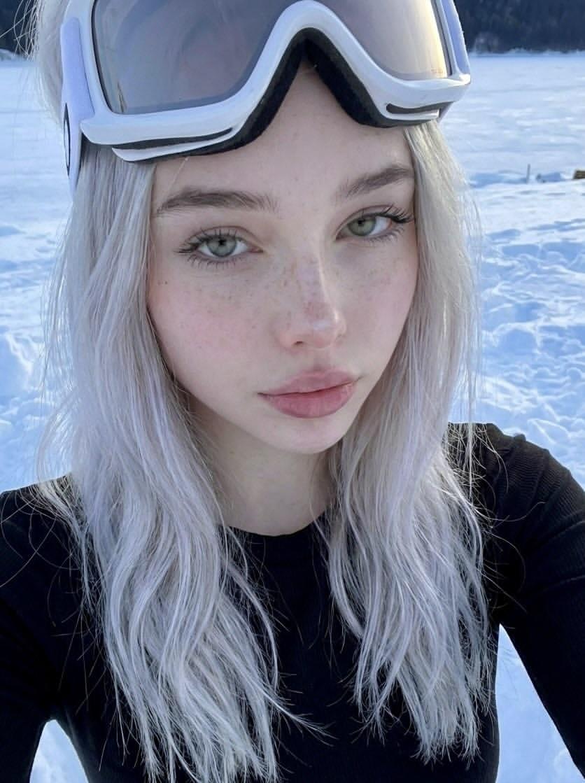 Frozen Serenity: A Selfie in Winter's Embrace