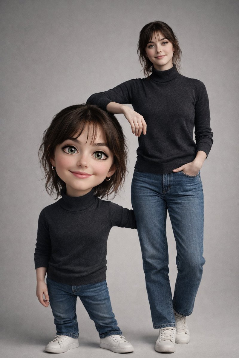 Real Meets Playful: Ultra-Realistic Portrait with Stylized 3D Caricature