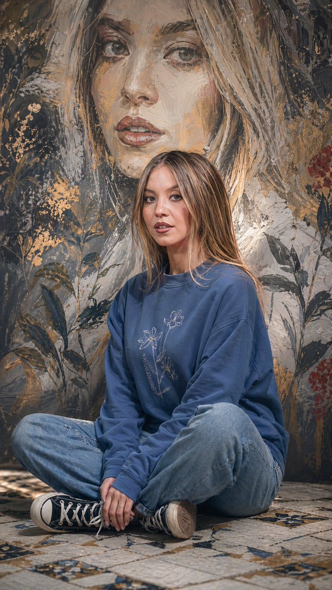 Cinematic Portrait with Abstract Self-Mural Study