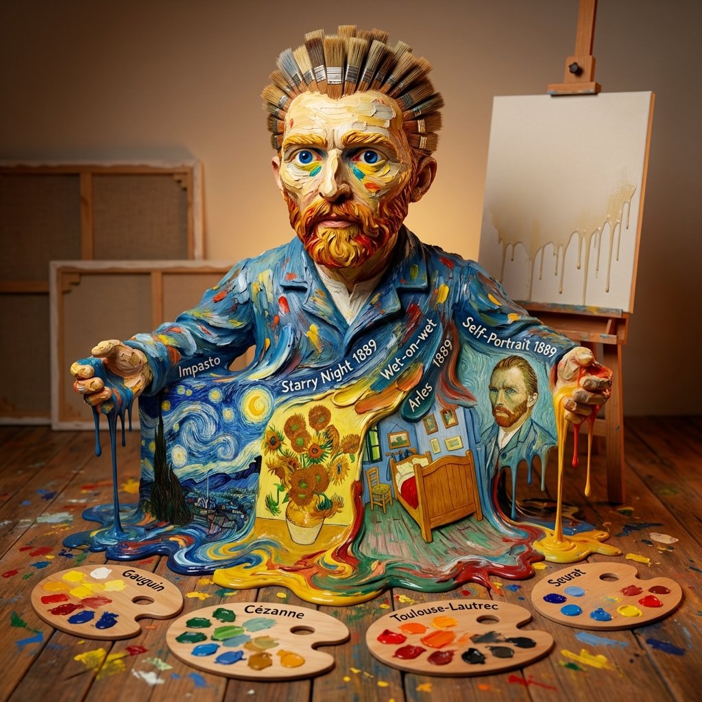 Sculpting the Brushstrokes of Genius