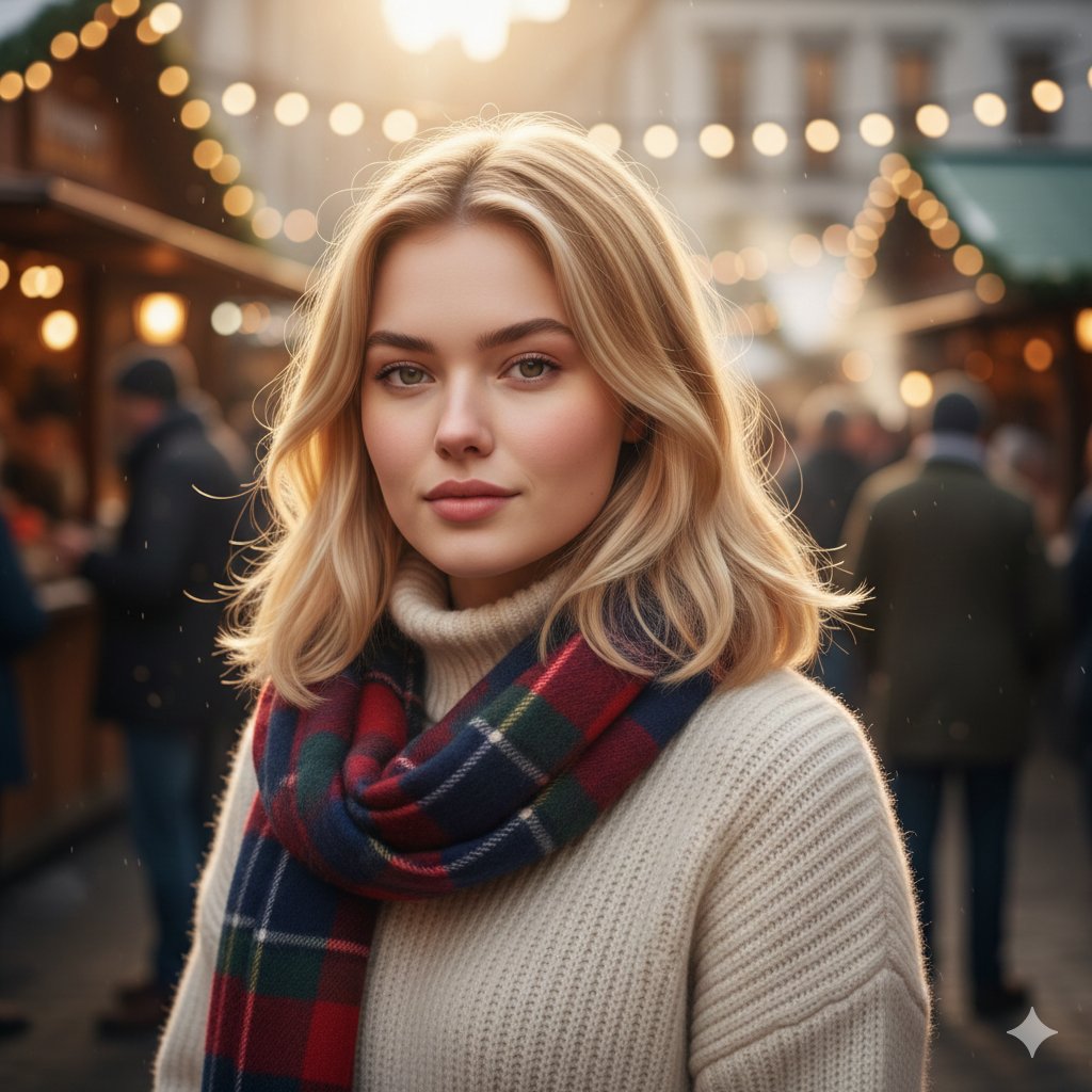 Golden Hour Glow at the Winter Market