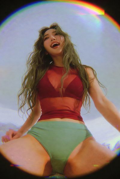 Psychedelic Elegance in Laughter