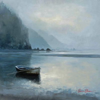 Misty Dawn and the Silent Rowboat