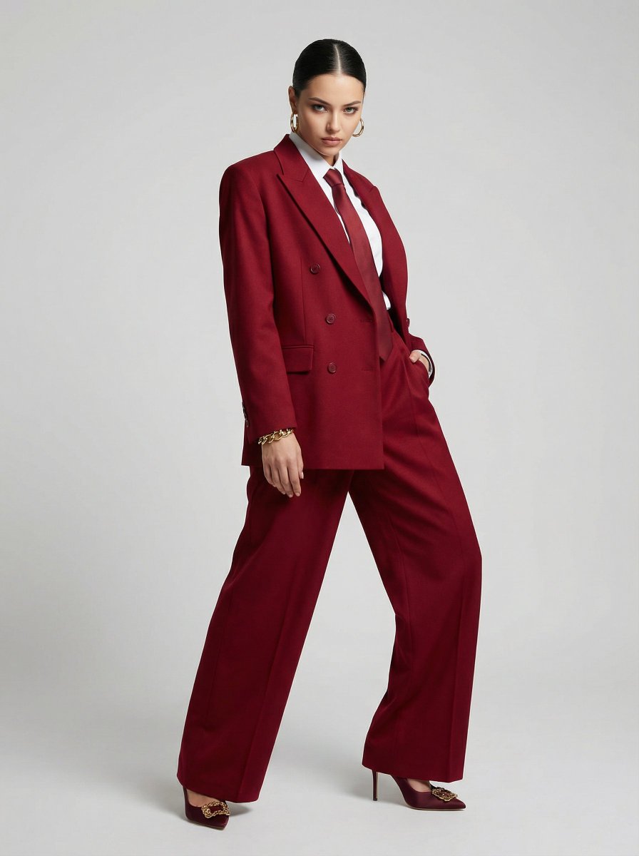 Fierce Elegance: A Crimson Muse