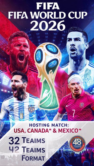 Golden trophy shines among roaring Messi and Ronaldo portraits
