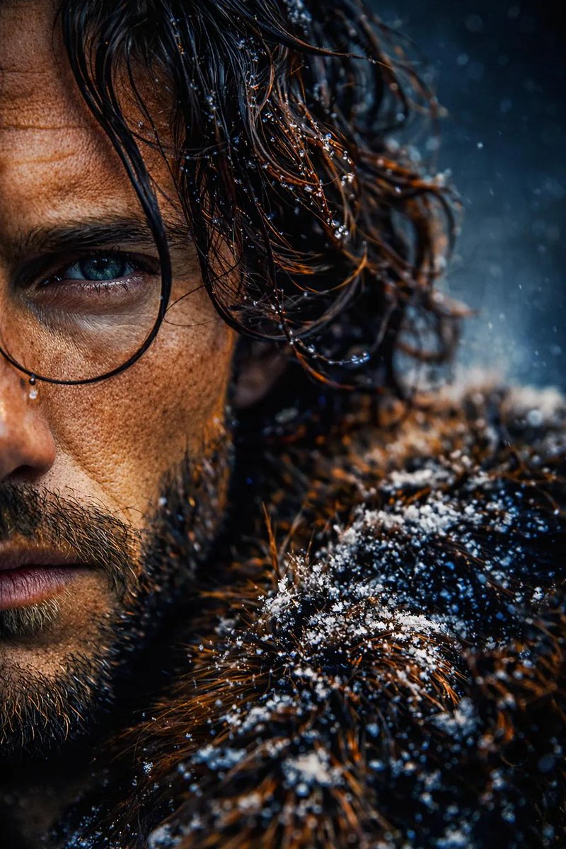 Frozen Grit: A Hero's Portrait