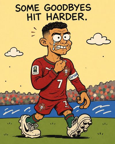 A World Cup star collapses in defeat on the pitch