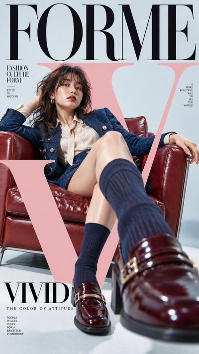 Luxurious Fashion Editorial Cover Showcasing Bold Typography Styles