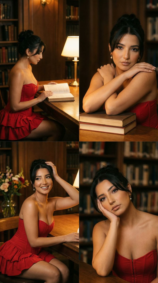 Whispers of Elegance in a Vintage Library