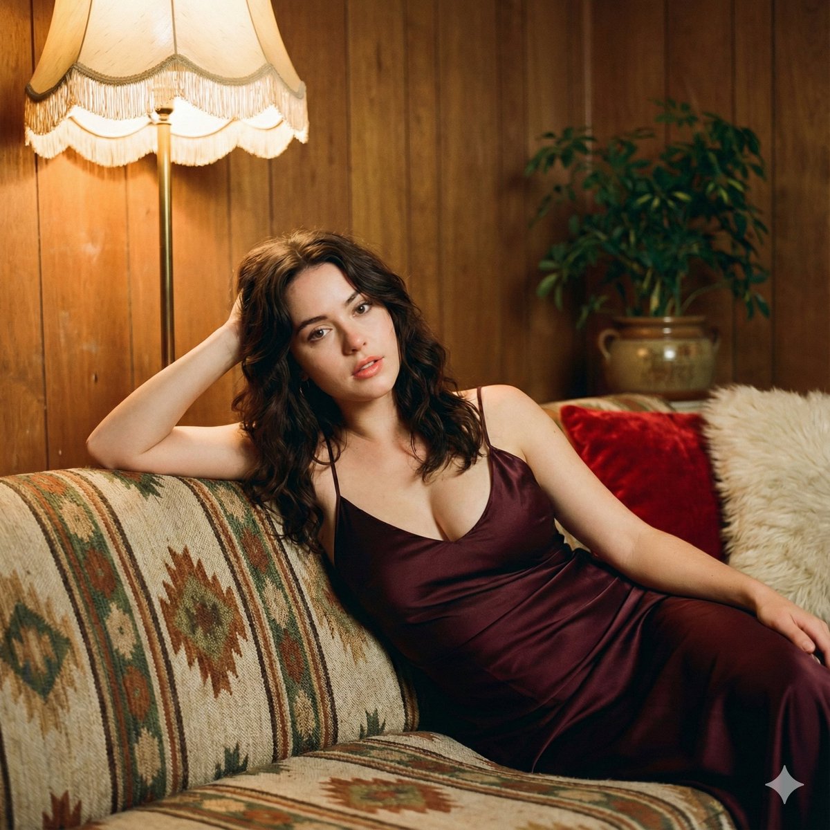 Retro Elegance: A 70s Cinematic Portrait
