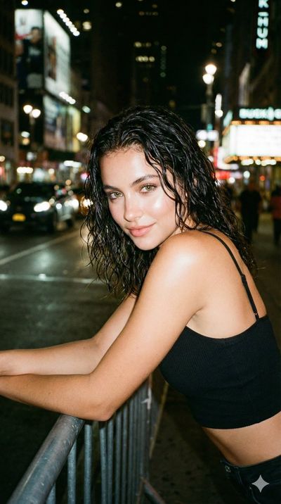Urban Allure: A Nighttime Encounter