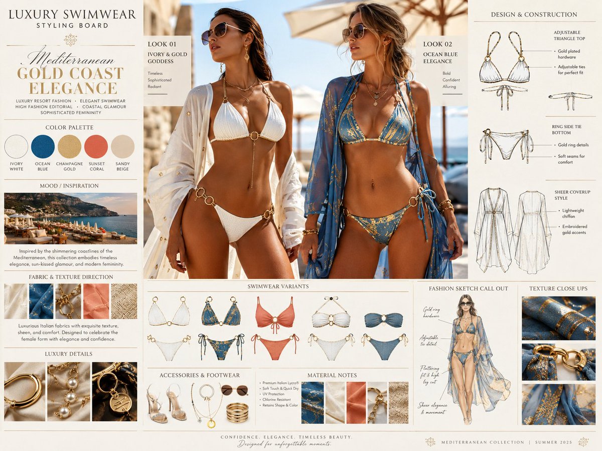 Elevate Your Intimates: AI Innerwear Set Styling Board