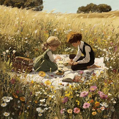 Childhood Afternoon in a Wildflower Meadow