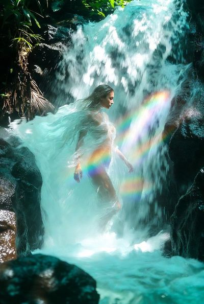 Waterfall Goddess in Motion
