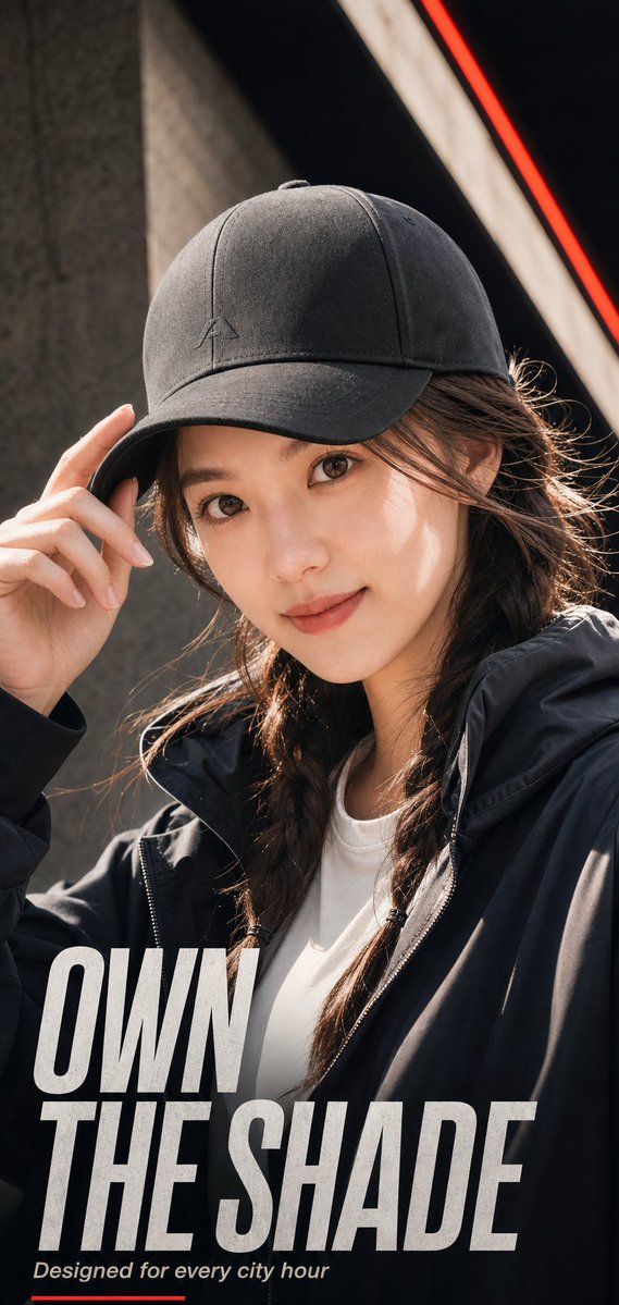 A modern baseball cap shapes the day with refined style