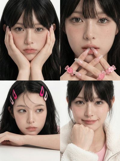 Chic K-Pop Inspired Portraits: A Visual Delight