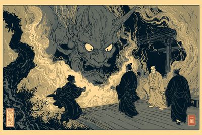 Mythical Legends in Ukiyo-e Style