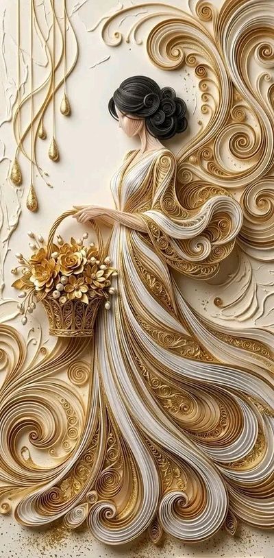 The Art of Elegance: A Sculptural Paper Quilling Masterpiece