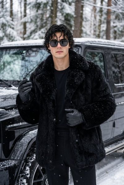 Chic Winter Elegance: Stylish in Snow