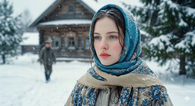 Winter Serenity by the Izba