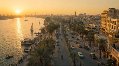 Nostalgic Cairo: A 1955 Sunrise Over the Nile