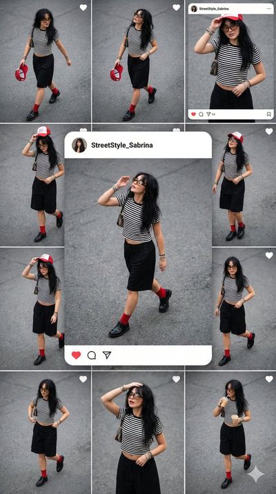 Urban Chic: A Candid Street Style Collage