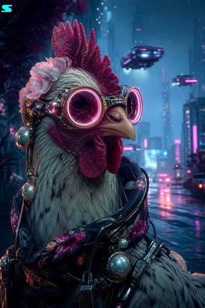 Neon Aviary: Futuristic Street Style