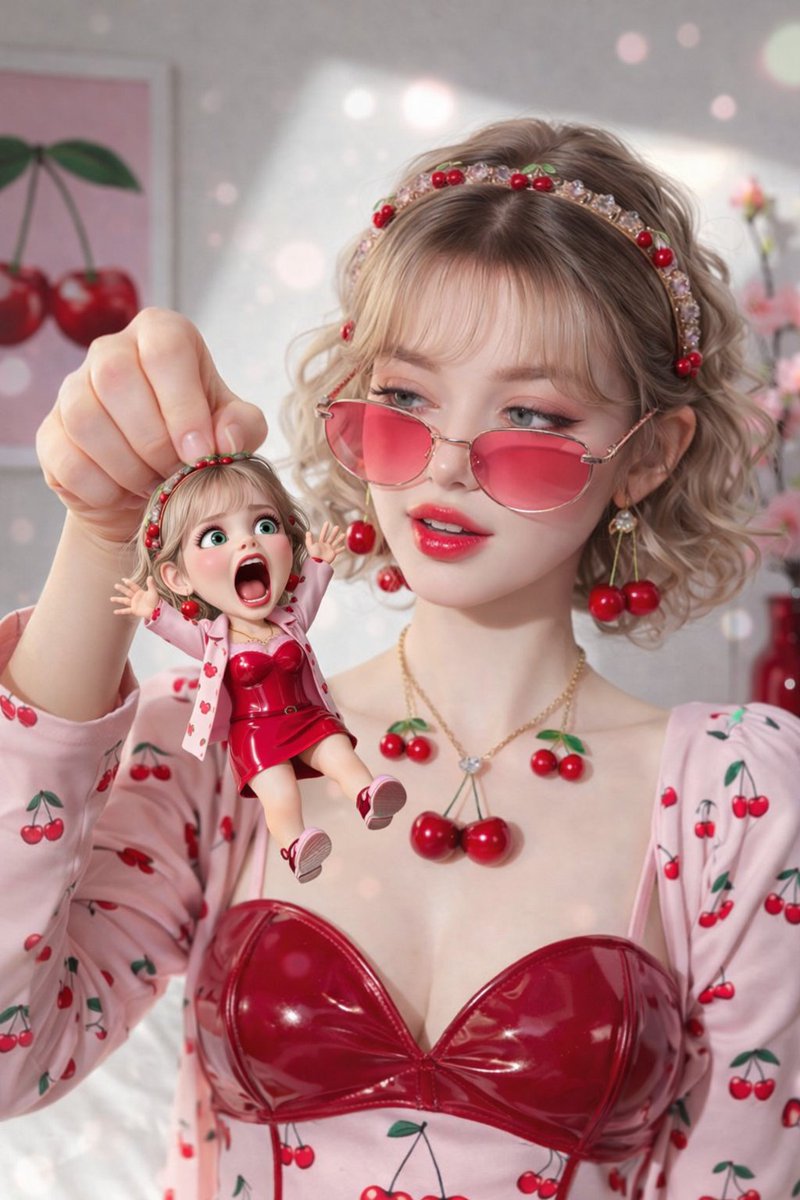 Cherry Blossom Dreams: A Surreal Fashion Portrait
