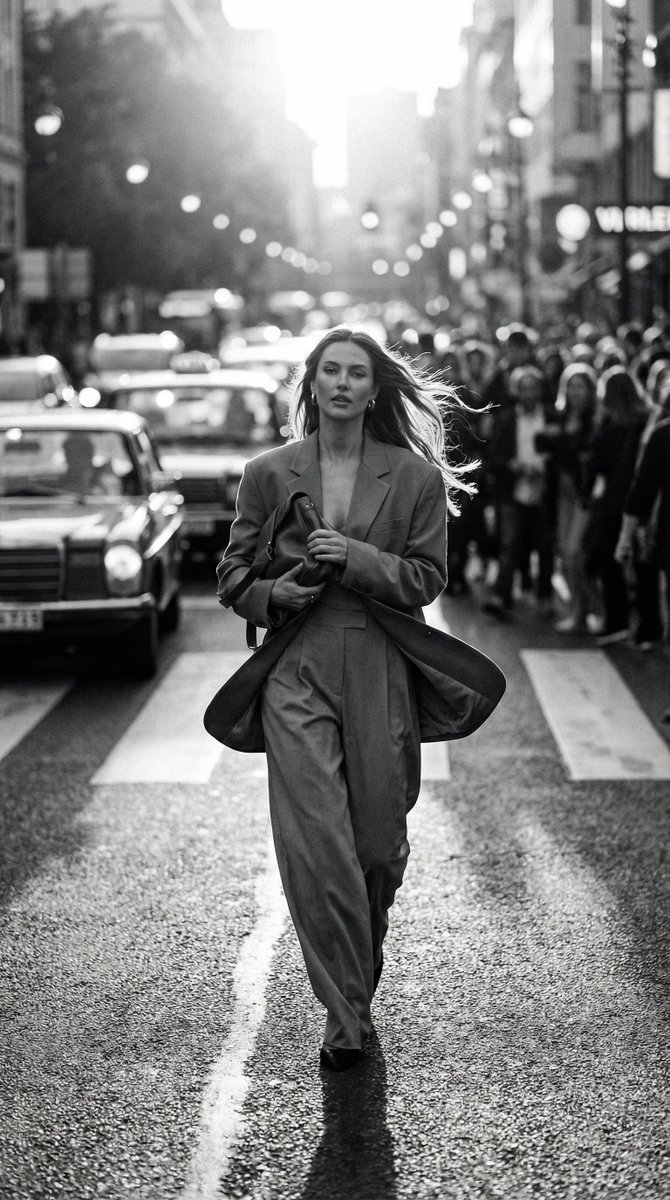 Urban Elegance: The Art of Motion in Black & White