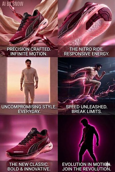 Futuristic Luxury Sneaker Campaign with Puma Nitro