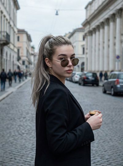 Urban Chic: A Stylish Stroll in a Historic Setting