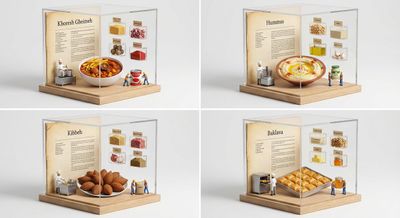 Culinary Wonders: Miniature Middle Eastern Feast