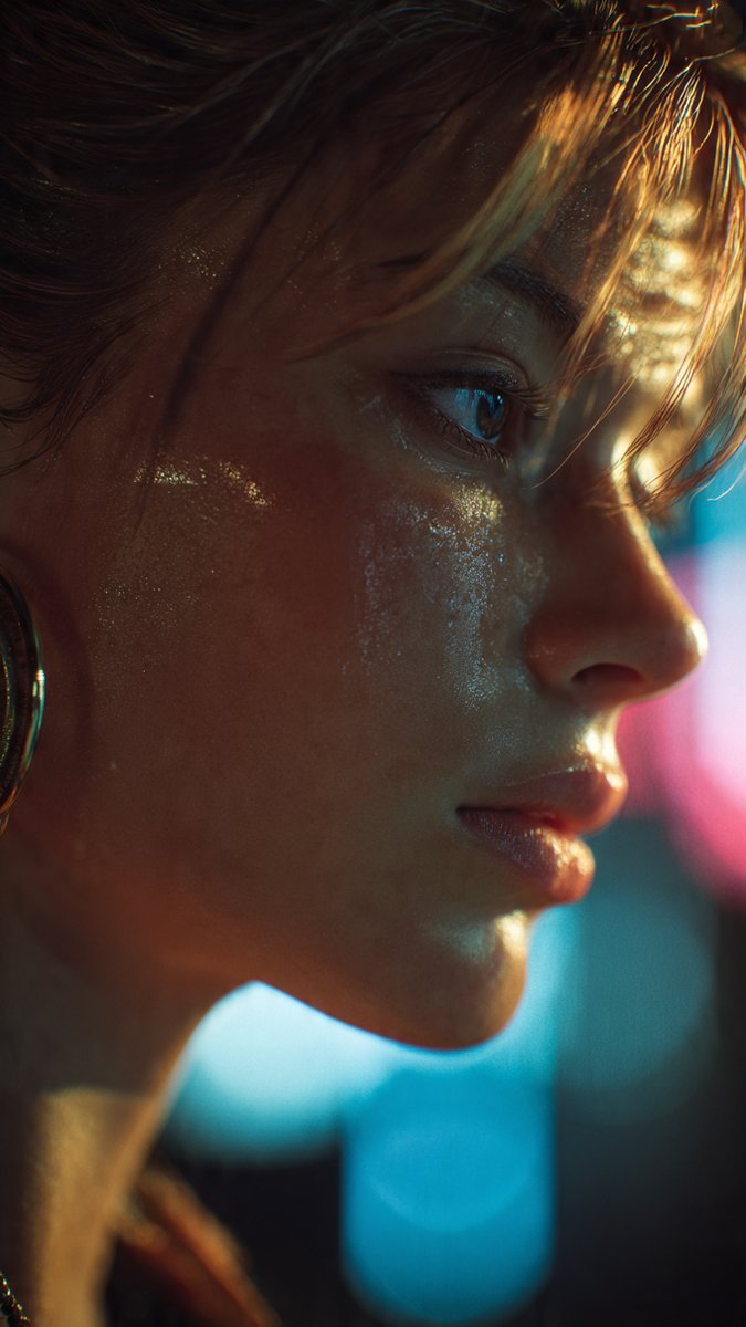Golden Chiaroscuro Side Profile