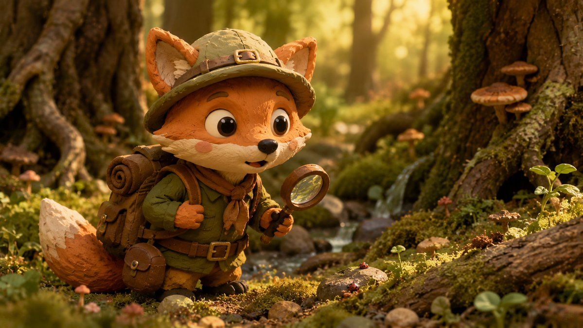 Whimsical Claymation: A Baby Explorer's Adventure