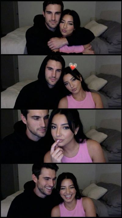 Candid Moments: A Playful Couple's Photobooth Strip