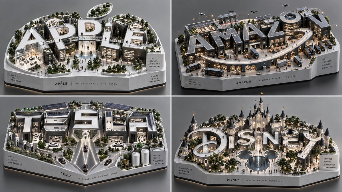 Apple's typographic campus hides a bitten apple in its negative space