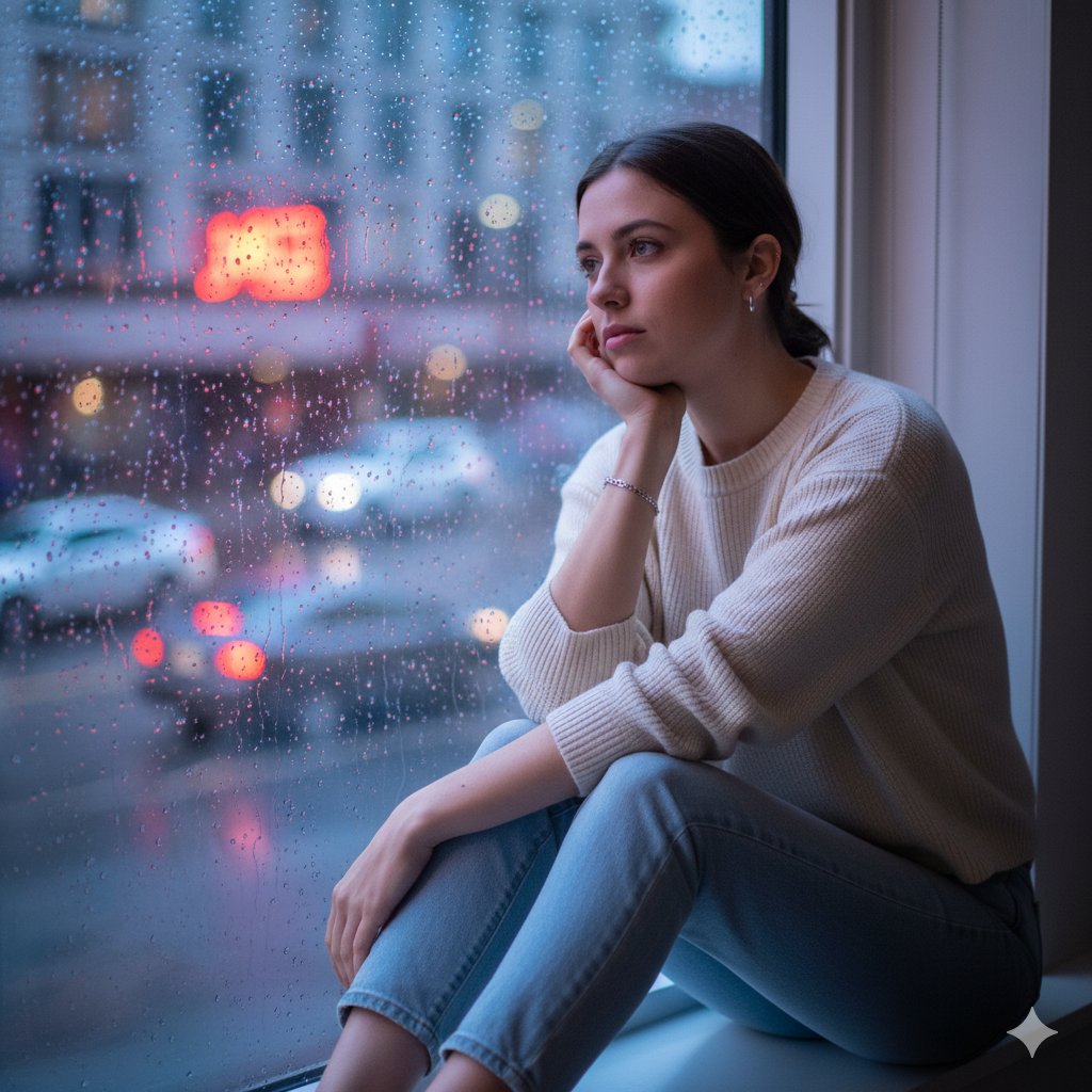 City Dreams Through Raindrops