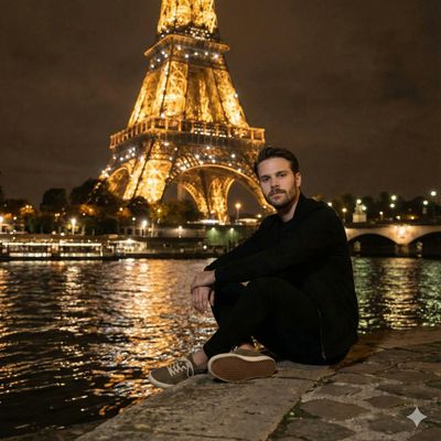 Transform Your Selfie: Eiffel Tower Edition!