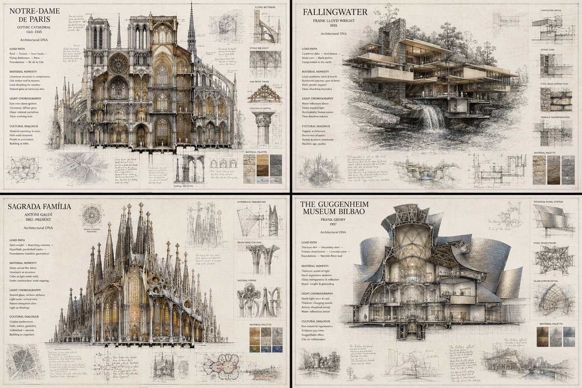 Piranesi-style cross-section reveals hidden structural DNA of Gothic cathedral