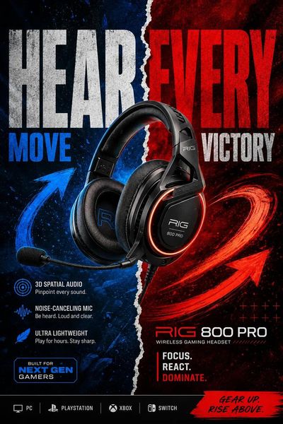 Futuristic Gaming Headset: The Ultimate Gaming Experience