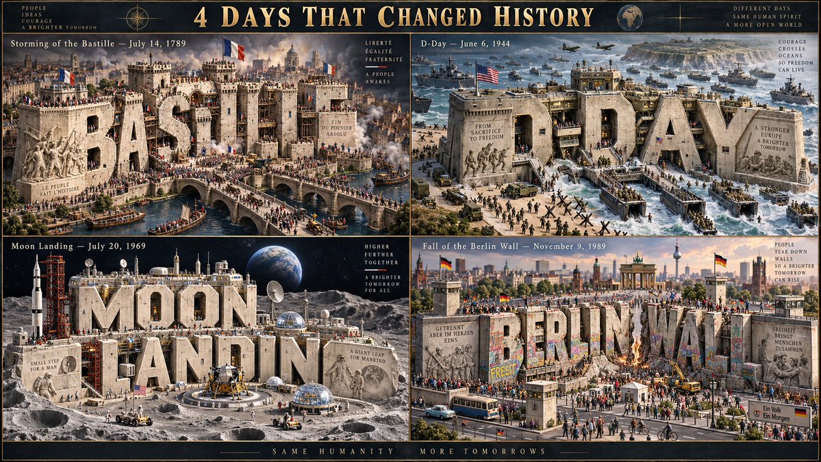 Tiny workers build giant letters in carved stone relief