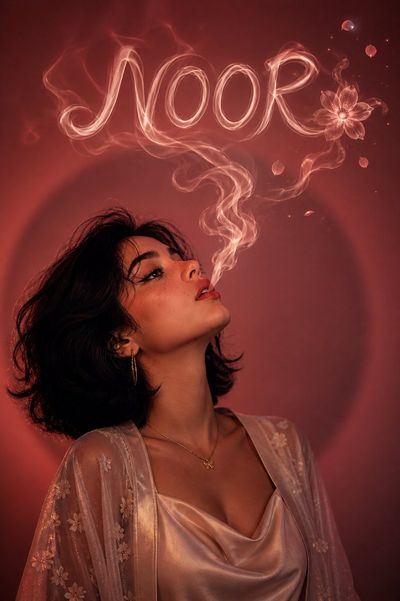 Ethereal Glow: Side Portrait of a Dreamy Woman