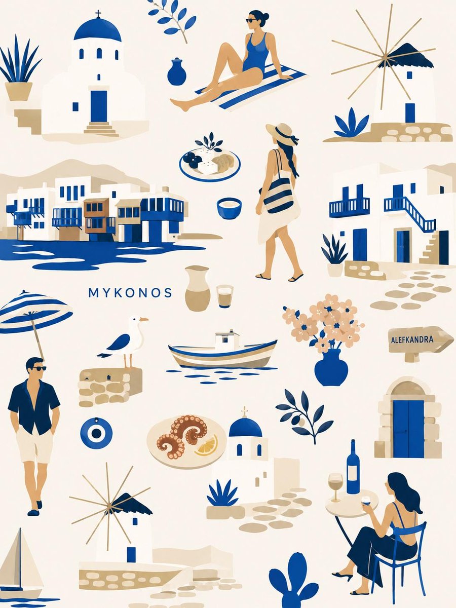 Melbourne's iconic landmarks form a playful geometric travel collage