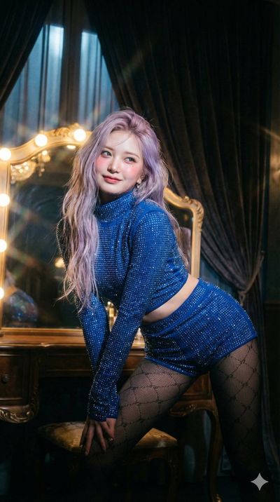 Rei Shines in Crystal Bunny Couture
