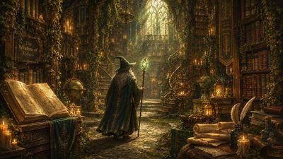 A Whimsical Illustration of [subject] in a Lush Landscape