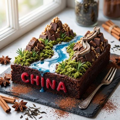 Sculpting Landscapes with Flavor: A Pastry Masterpiece